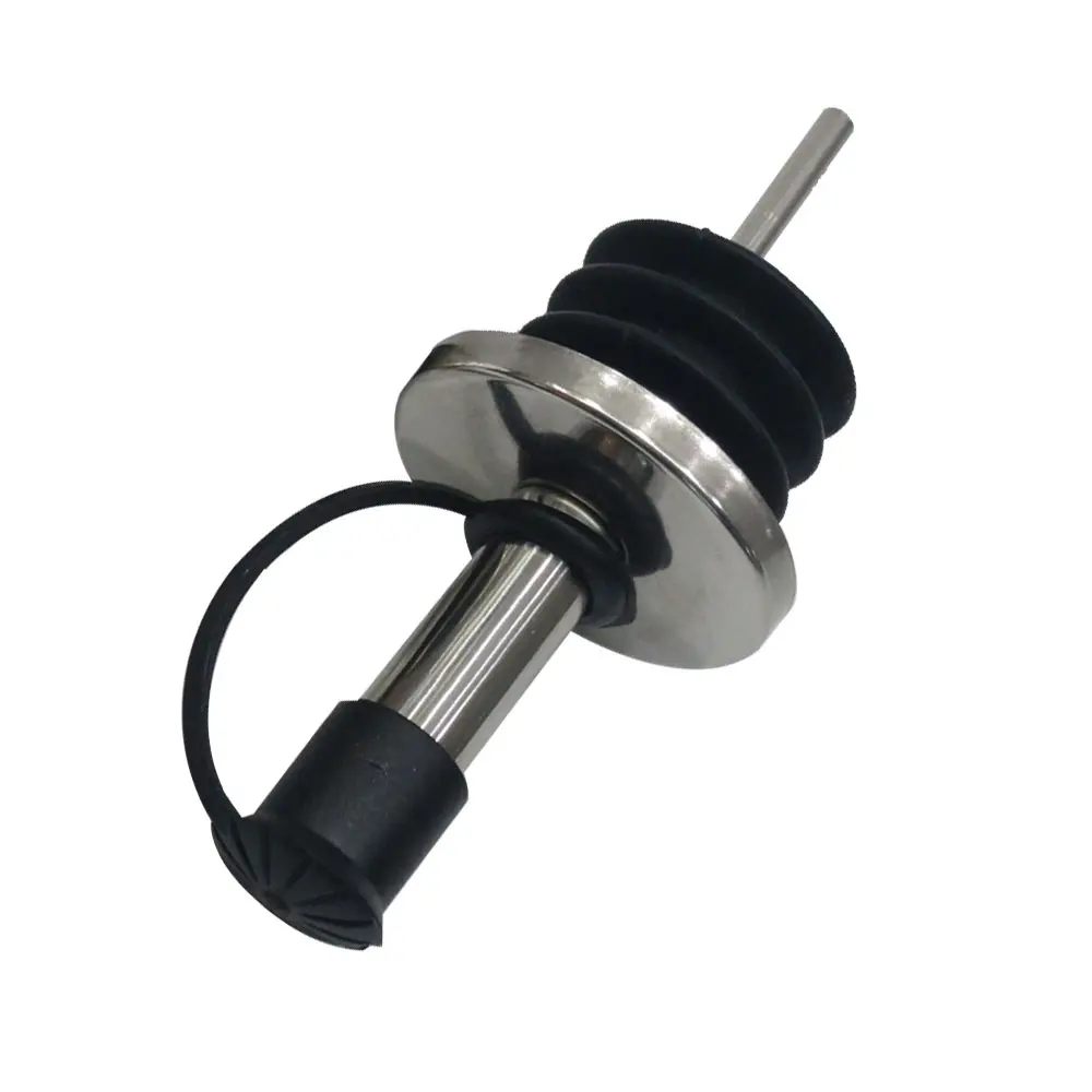 

Stainless Steel Wine Bottle Pourer Black Cap Home Kitchen Oil Bottles Stopper With Small Tube Kitchen Accessories Kitchen Tools