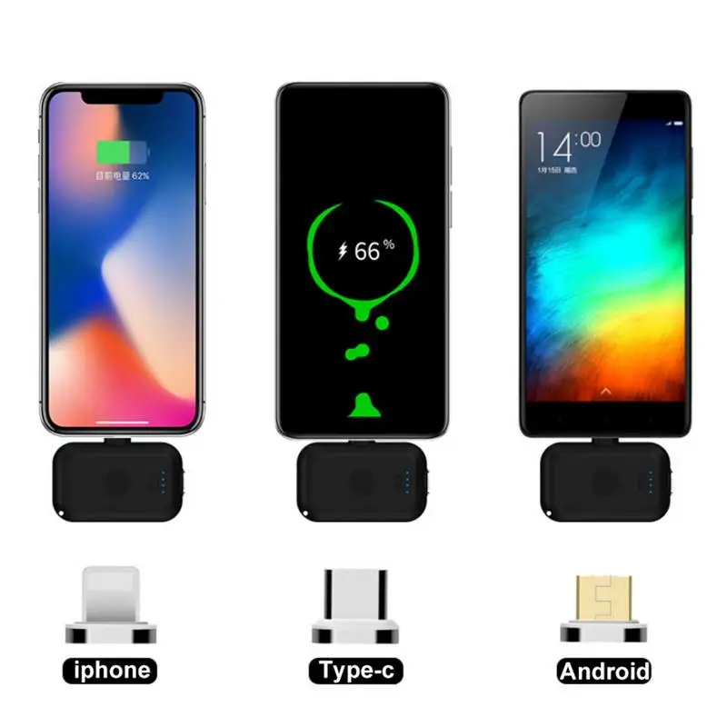 

for Apple /Type-c / Android wireless mobile power portable magnetic mini emergency mobile power 8000mah