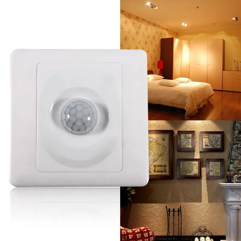 

AC 110-250V Infrared Motion Sensor Automatic Lamp Holder Switch Light Lamp Holder Switch Auto On/Off Light Switch