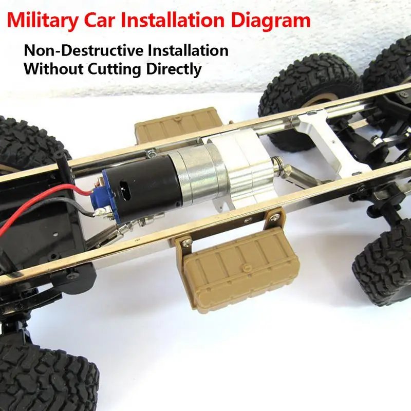 Для WPL 4WD 6WD RC автомобиль ползание специальный металлический бокс Фитинги