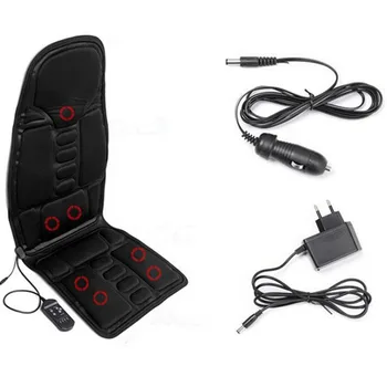 

Car Electric Heated Massage Seat Cushion Pain Neck Waist Relaxation Vibration Massager Pad Car Office Full Body Massage Seat w