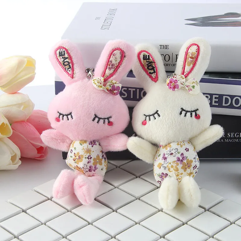 Kawaii Beauty Кролик плюшевая игрушка брелок для ключей Мягкий PP Хлопок чучела