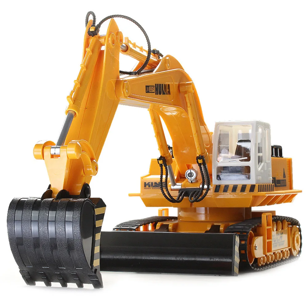 HUI NA TOYS 310 радиоуправляемые автомобили 11 канальный беспроводной экскаватор на