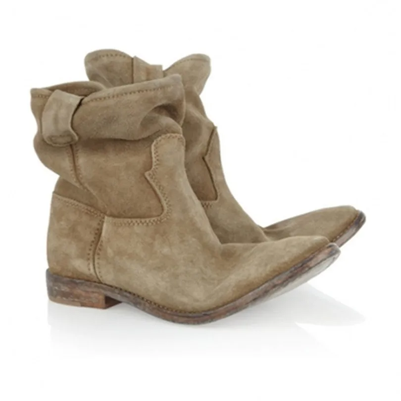 Bottes Chaude Décontractées Chaussures Taille Wedge Pour Automne wedge wedge flat flat Femme Bac flat Mujer Du Daim Cuir Grande flat En Cowboy wedge wedge wedge flat Conception flat 2018 wedge Western flat wedge wedge Bottines Hiver wedge r0tUrx