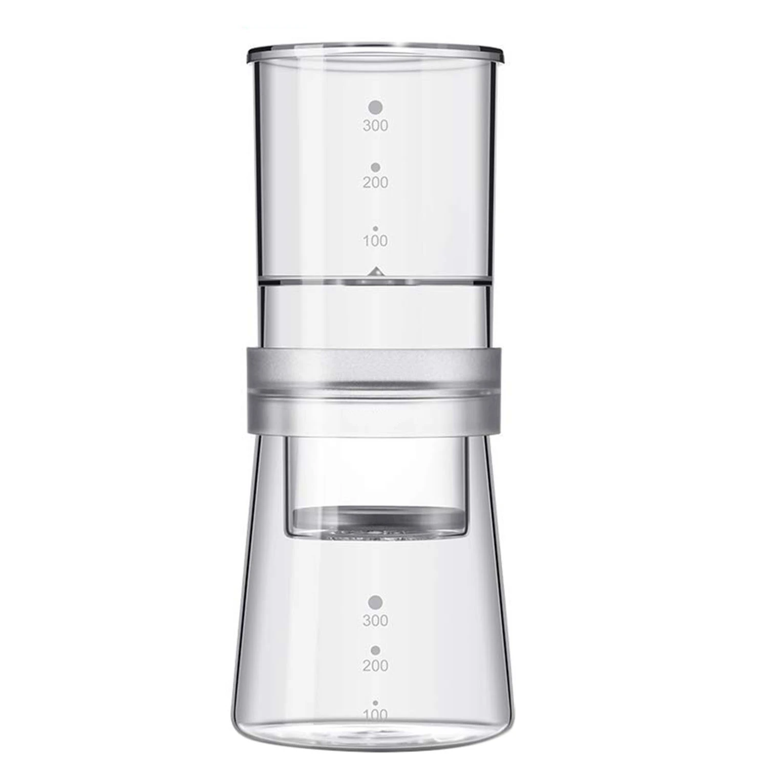 

300Ml Homemade Glass Cold Brew Coffee Maker Adjustable Ice Water Drip Pot Dripper Glass Carafe Dutch Coffee Maker