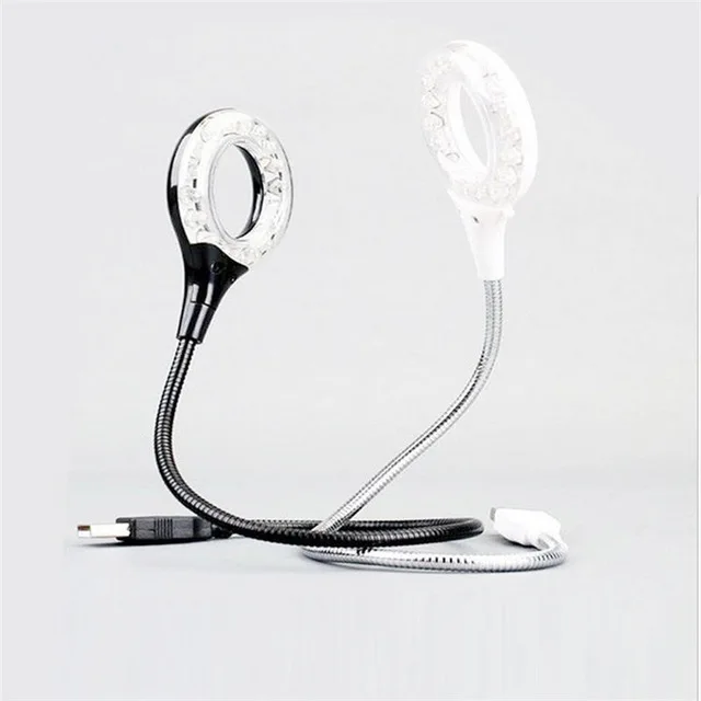 

USB 18 Leds Book Lights Flexible Reading Lamp With Laptop Computer Metal Arm Book Light For Reading Studying