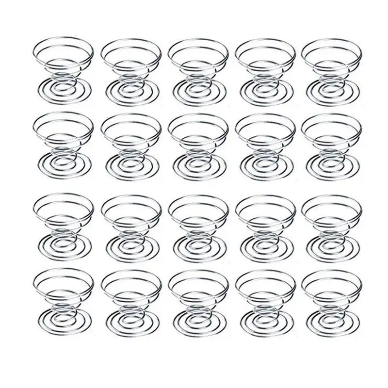 

20 Pack Air Plant Stand Container Tillandsia Holder, iron Wire Stand Plant Display Racks - Silver
