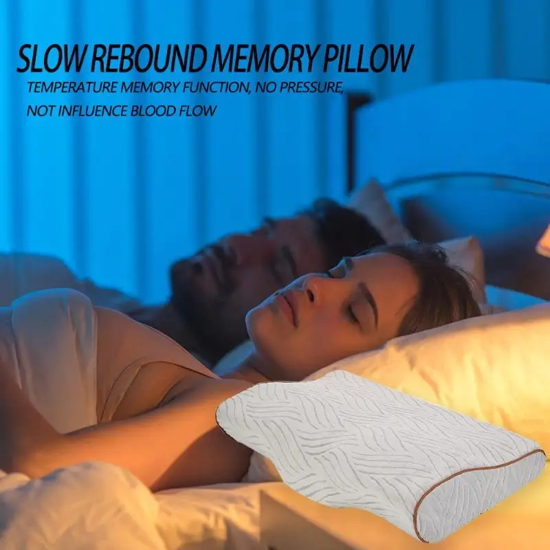 Память защитная подушка для шеи медленный отскок пены памяти подушка аппарат для лечения шейки матки ортопедический шейный пены подушки