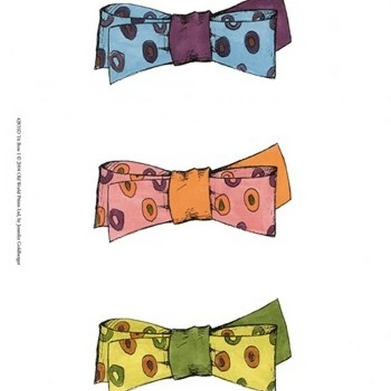 Tri Bow I Poster Print by Jennifer Goldberger (10 x 13) | Дом и сад