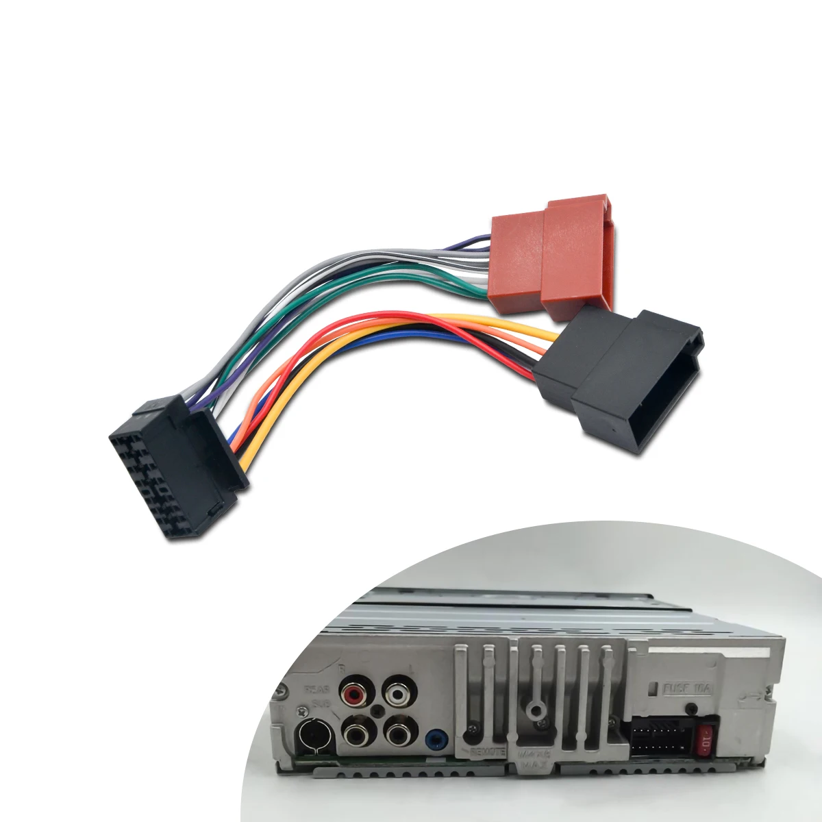 For SONY 16 Pin car stereo radio lead loom ISO wiring harness connector adaptor car stereo wiring harness connector