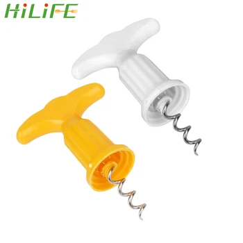 

HILIFE Kitchen Tools Plastic Stainless Steel Red Wine Opener Cork Puller Remover Champagne Openers Corkscrew Wine Bottle Opener