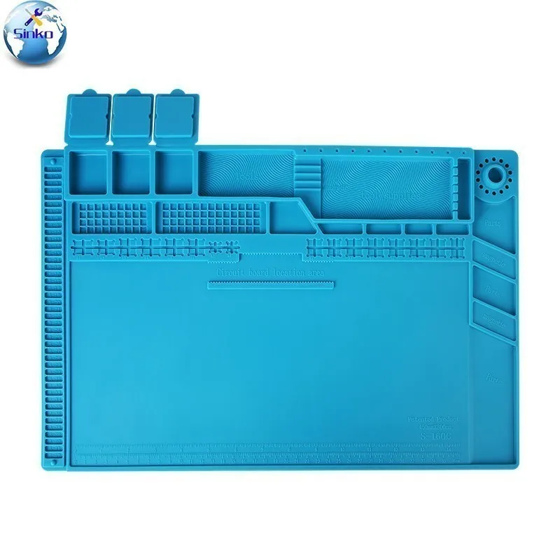 

All Kinds Size Heat Insulation Working Mat Heat-Resistant Silica Gel Pad BGA Soldering Station Repair Insulation Pad Platform