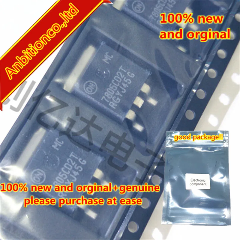 10 шт. 100% Новый оригинальный MC7805CD2TR4G MC7805 до-263 три терминала положительное