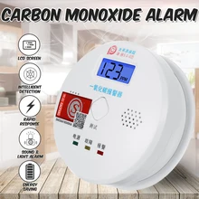 CO газовый датчик, детектор угарного газа, сигнализация, ЖК-дисплей, фотоэлектрический, независПредупреждение, Высокочувствительный, для безопасности дома