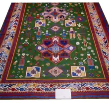 SOUMAK чистая Новая Зеландия шерсть ручной экзотические этнические ветер трехмерный тканный ковер gc150-chs4gc150souyg28