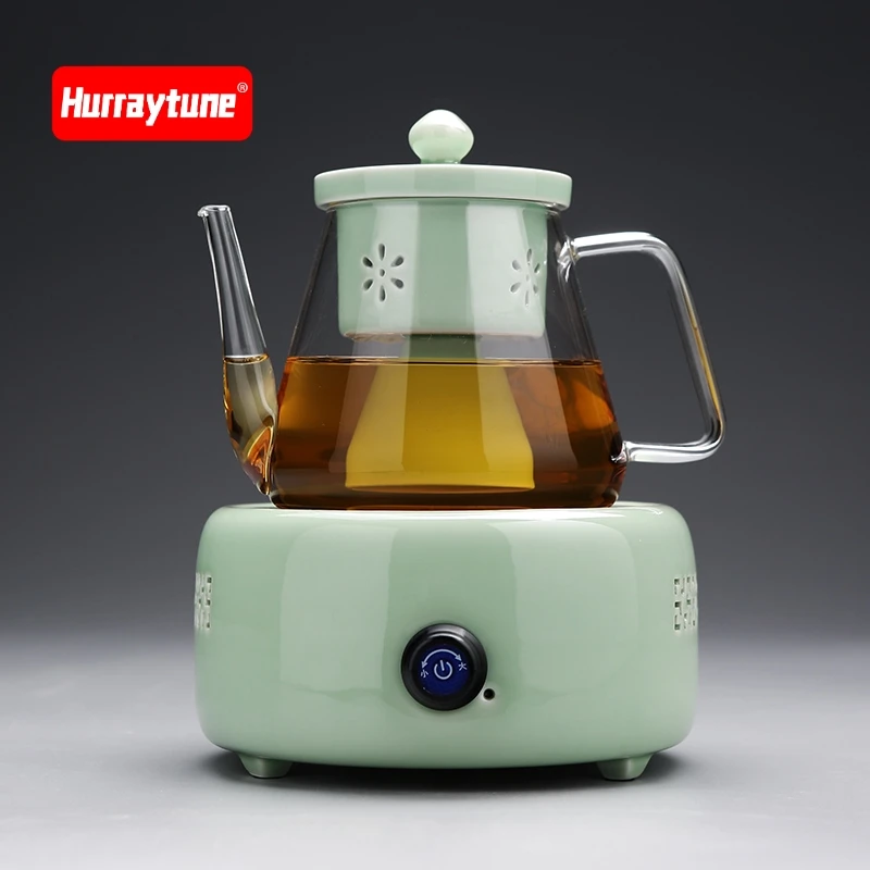 Hurraytune Чайник на стеклокерамической плите. Запатентованный продукт! Заваривание чая паром! Чайный лист не соприкасается с водой. Прекрасное решение для дома и офиса