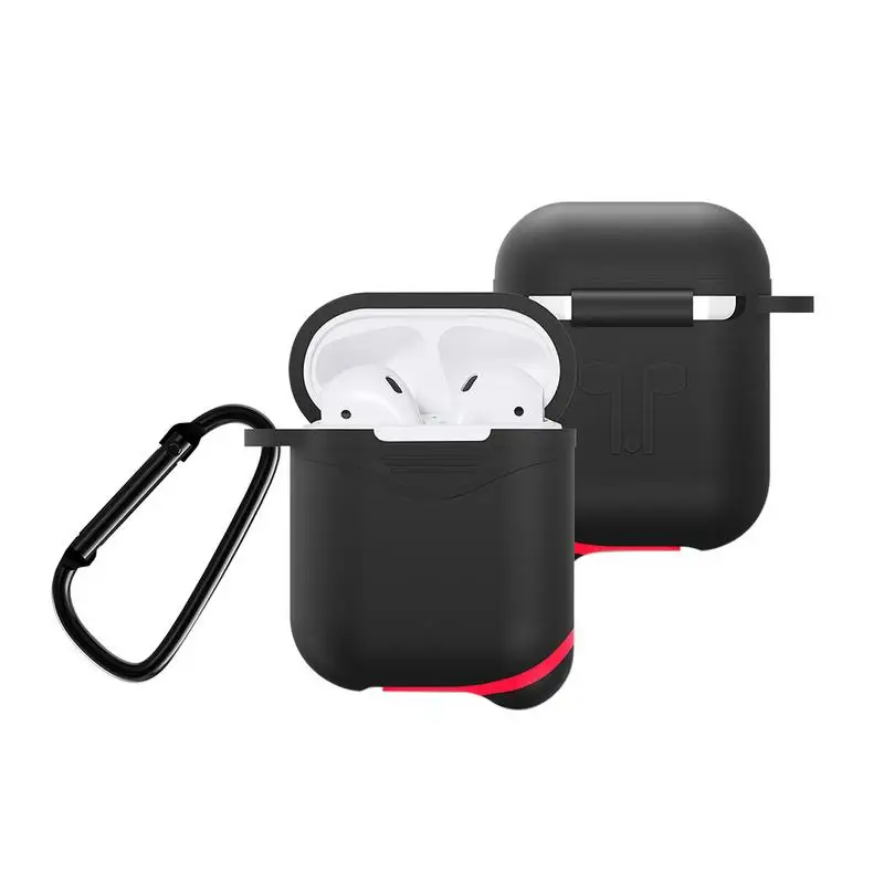 Bluetooth Headset Case Silicone Protective Case Drop-proof Dustproof Waterproof Earphone Box For AirPods Apple