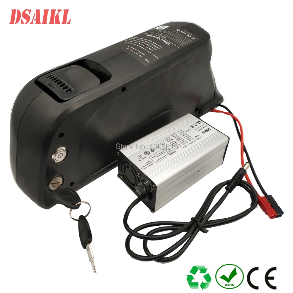 

High quality electric bike battery 48v 10.4ah with charger 48volt 10ah li-ion down tube battery pack with BMS for ebike