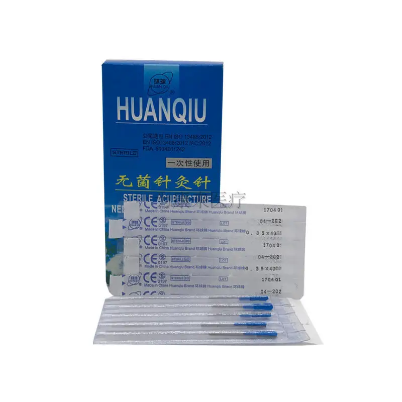Новые Huanqiu стерильные иглы для иглотерапии заподлицо с трубчатыми иглами(CE FDA) Выберите размер