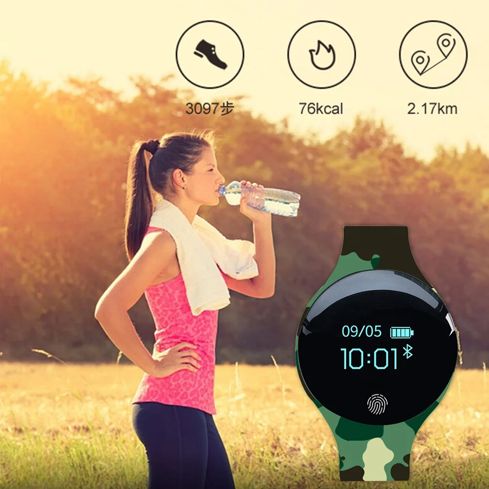 Bluetooth Adjustable Smart Bracelet Wristband Activity Tracker Health Care Fabala Waterproof Unisex Fitness Sports Watch | Электроника