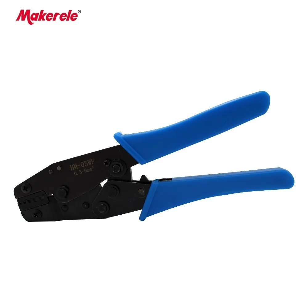 

Steel cable crimping tool HM-05WF self adjustable ratchet crimping tool kit 20-10AWG electrical pliers for free shipping