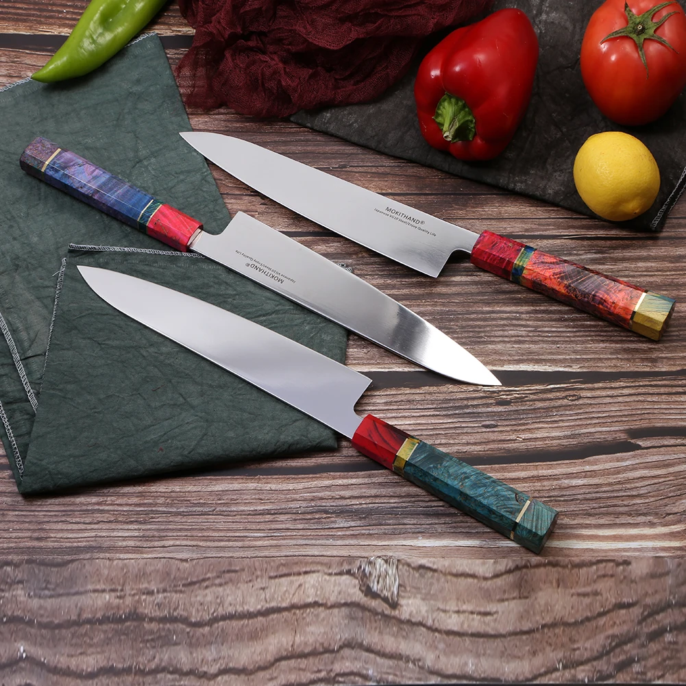  Mokithand 240MM VG10 Chef Knife Sharp Japanese Kitchen Knives Professional 9 Inch Stainless Steel F - 32992579088