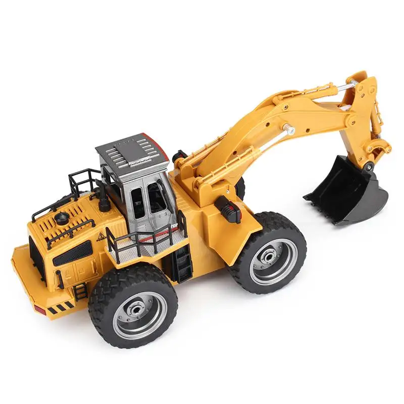 Новые поступления HuiNa Toys 1530 1/18 2,4G 6CH Rc автомобиль сплав экскаватор игрушки инженерный автомобиль с светильник звук радиоуправляемая модель машины батарея