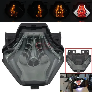 

Motorcycle Rear Len White LED Tail Light Turn Signal Light Brake Light Fit For Yamaha MT-25/MT-03 YZF-R25/R3 15up MT-07 14up new