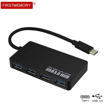 

Type C To USB Hub USB-C Multi USB3.0 HUB 4 Ports High Speed Adapter 4 In 1 Type-c Splitter For PC Huawei P20 Lite Iphone 7 X