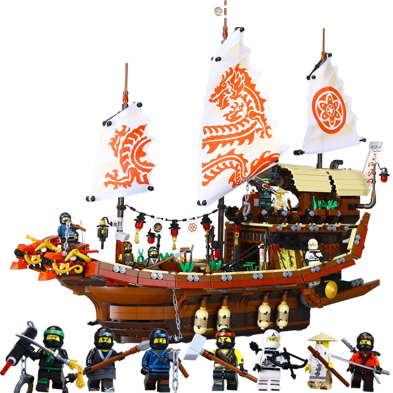 

2455Pcs Ninja Destiny's Bounty Model Building Block Bricks Toys for Children Birthday Gift Compatible legoings 70618 06057
