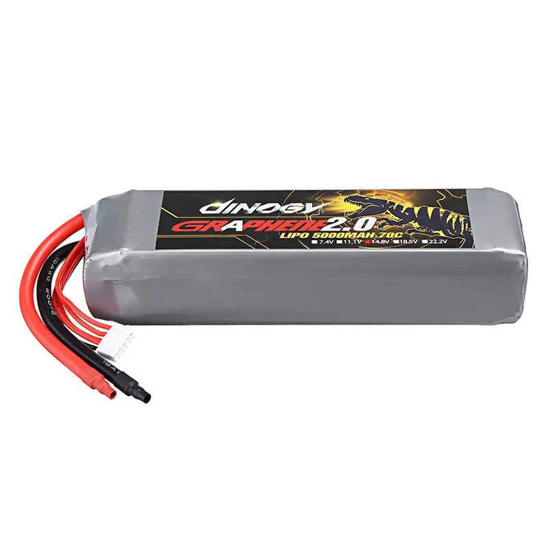 1/2 шт. DINOGY Графен 2 0 14 8 в 5000 мАч 70C 4S Lipo батарея для FPV системы Racing Drone RC Quadcopter модели