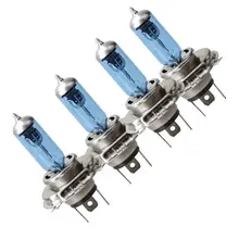 4 шт Универсальный 55/60 W H4 P43T автомобиля 12 V Белый галогеновая лампочка Автомобильный свет светодиод Headlight фар лампы доступа