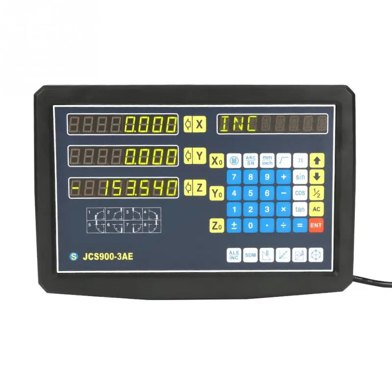 

JCS900-3AE Digital Readout for Milling Lathe Machine With Linear Scale 110-240V 50/100/800mm EU plug