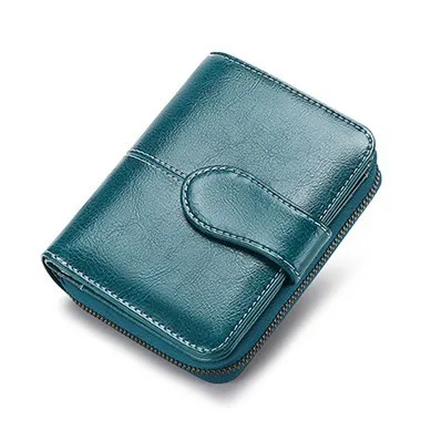 

New Women Wallets Short Wallet Ladies Cow Leather Coin Purse Wallet Female Women Zipper Purse Card Holder Cartera Mujer