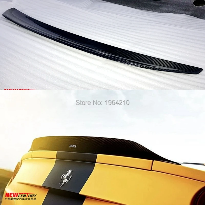 

Car Styling Carbon Fiber Modified Rear Roof Spoiler Tail Trunk Boot Wing For Ferrari 12 SPIDER 2011 2012 2013 2014