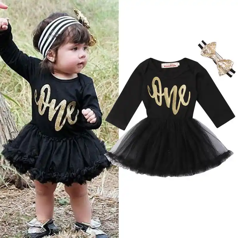 long sleeve first birthday dress