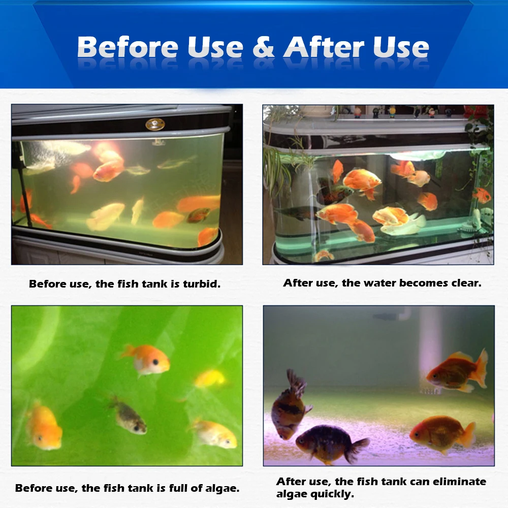 Аквариум светодиодный свет бар водонепроницаемый освещение для аквариума стерилизующая лампа для аквариума аквариум Пруд для рыб Дезинфекция воды лечение