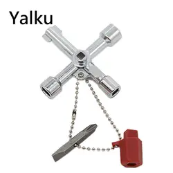 Yalku Крест ключ универсальный ключ гаечные ключи с насадок Мини Универсальный ручные инструменты Двусторонняя отвертка ключ
