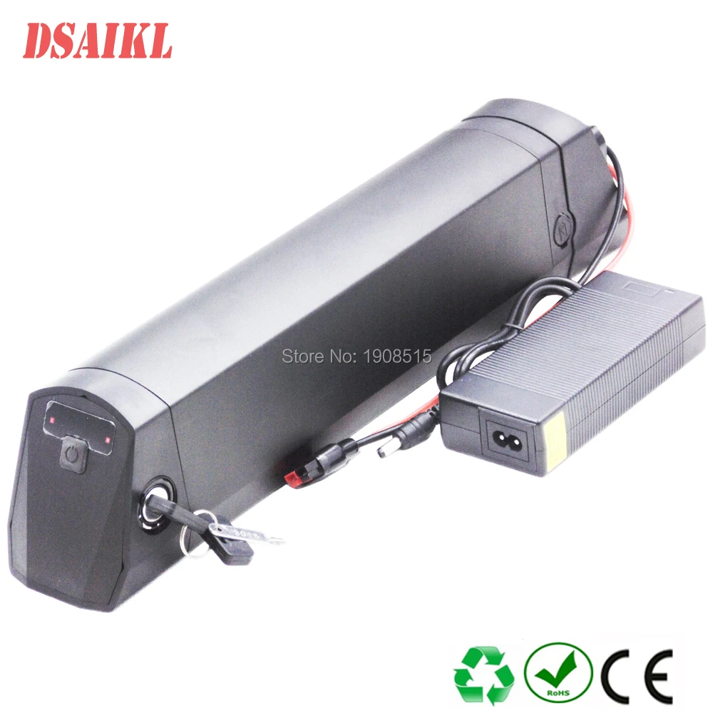 

Free shipping Thunder tube 36V 7Ah 8Ah 9Ah 10Ah 11Ah 12Ah 13Ah 14Ah 250W 500W ebike bottle battery pack with charger