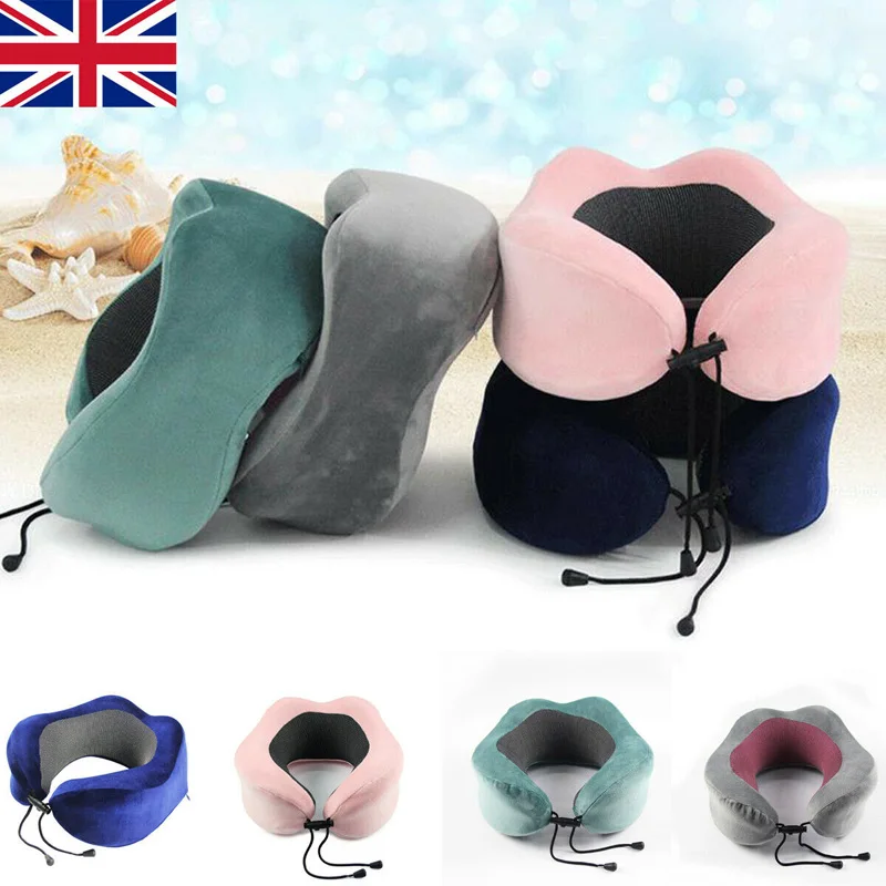 

Premium Memory Foam U Shaped Travel Pillow Air Bus Car Seat Head Neck Support