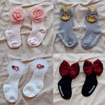 

Toddler Baby Girls Boys Socks Cute Animal Floral Kids Chidlren Socks Bow Lovely Princess Infant Baby High Socks 0-4Y