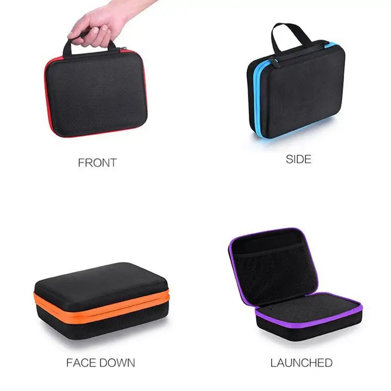 30 زجاجات زيت طبيعي حالة 5ML10ML 15 ملليلتر عطر النفط زيت طبيعي مربع السفر المحمولة حمل حامل مسمار البولندية حقيبة التخزين