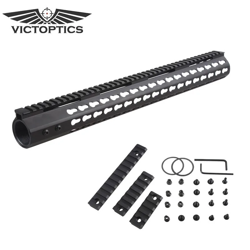 Victoptics KeyMod AR10 свободном 1" тонкий Rail Системы 308 с 2 предмета 5" Пикатинни и прокладки для охоты