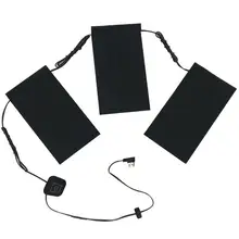 Mounchain 5V Электрический жилет с подогревом ткань Пеший Туризм Куртка USB Термальность тепло подогреваемое Pad 3 шт./компл. 35-50 C зимняя грелка для тела без ткани