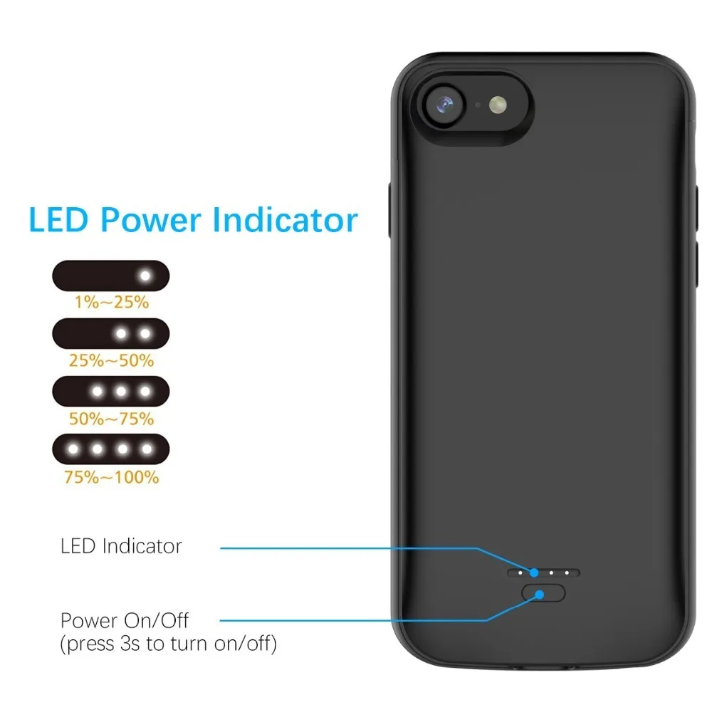 Neng 4000mah зарядное устройство чехол для Iphone 5 5s 5c Se Powerbank 6 7 8 X Xs Max Xr батарея