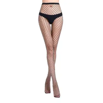 

Women's Summer Hollowed Panty Hose Mesh Jeans Bottom Fishnet Net Pants For Women Fashion 2019