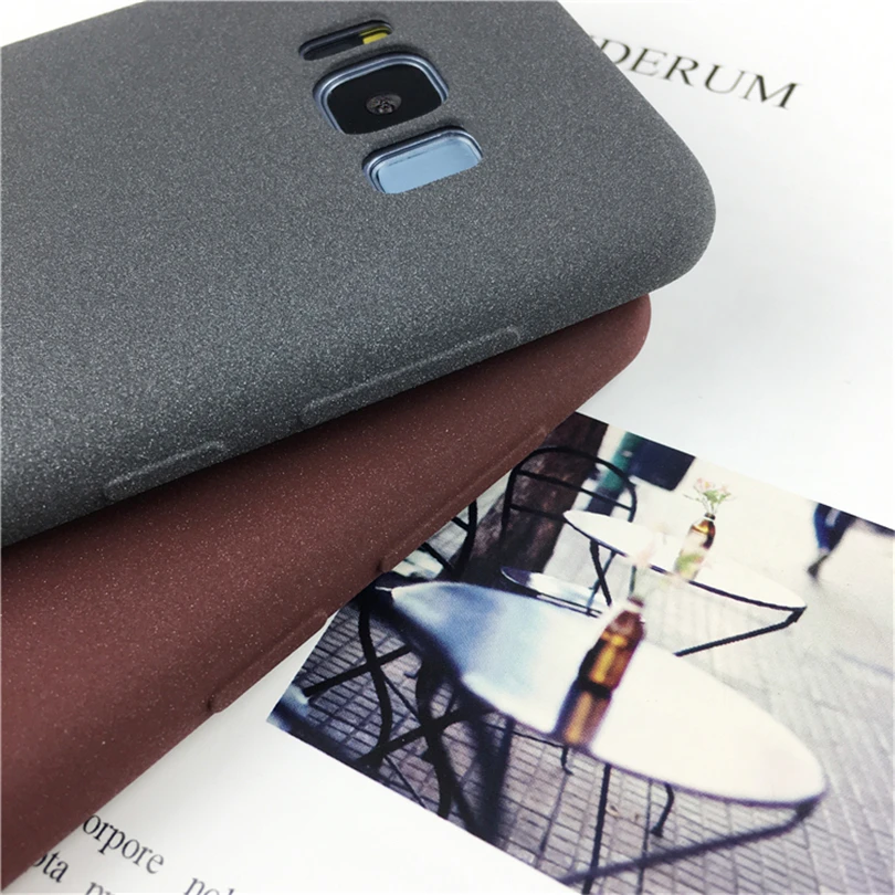 Чехол противоударный из ТПУ матовый чехол песчаника для Samsung A3 2016 A5 2017 A6 A8 Plus 2018 A9