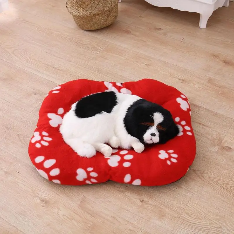 

Cute Pet Mat Cushion Winter Coral Velvet Warm Nest for Pet Cat Small Dog Puppy Kennel Bed Sofa Sleeping Mat House Puppy Dog Bed