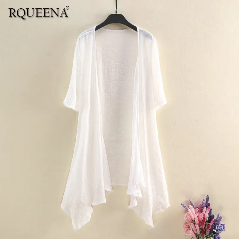 long white summer cardigan