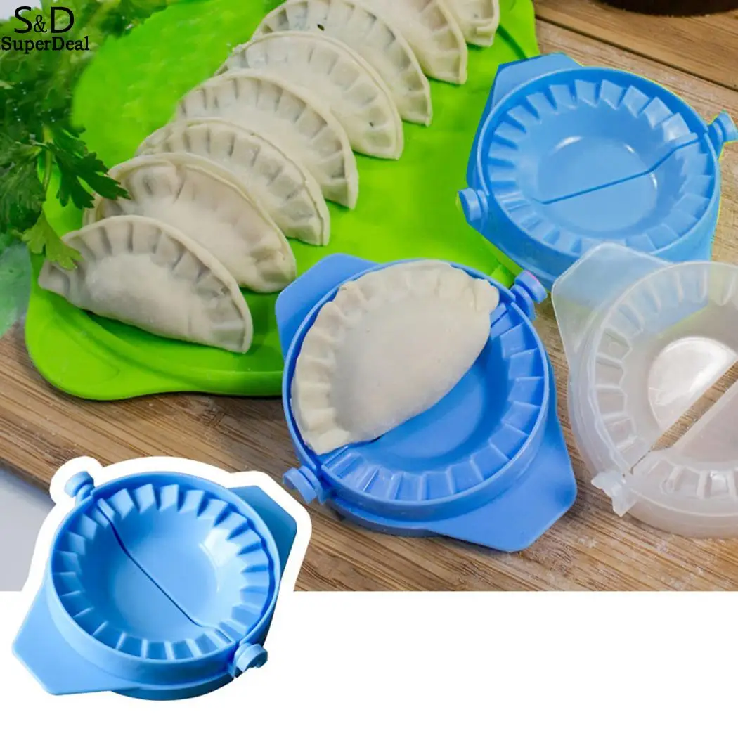 

Household Dumpling Mold Kitchen Baking Tools White Blue Dumpling Solid Maker Round